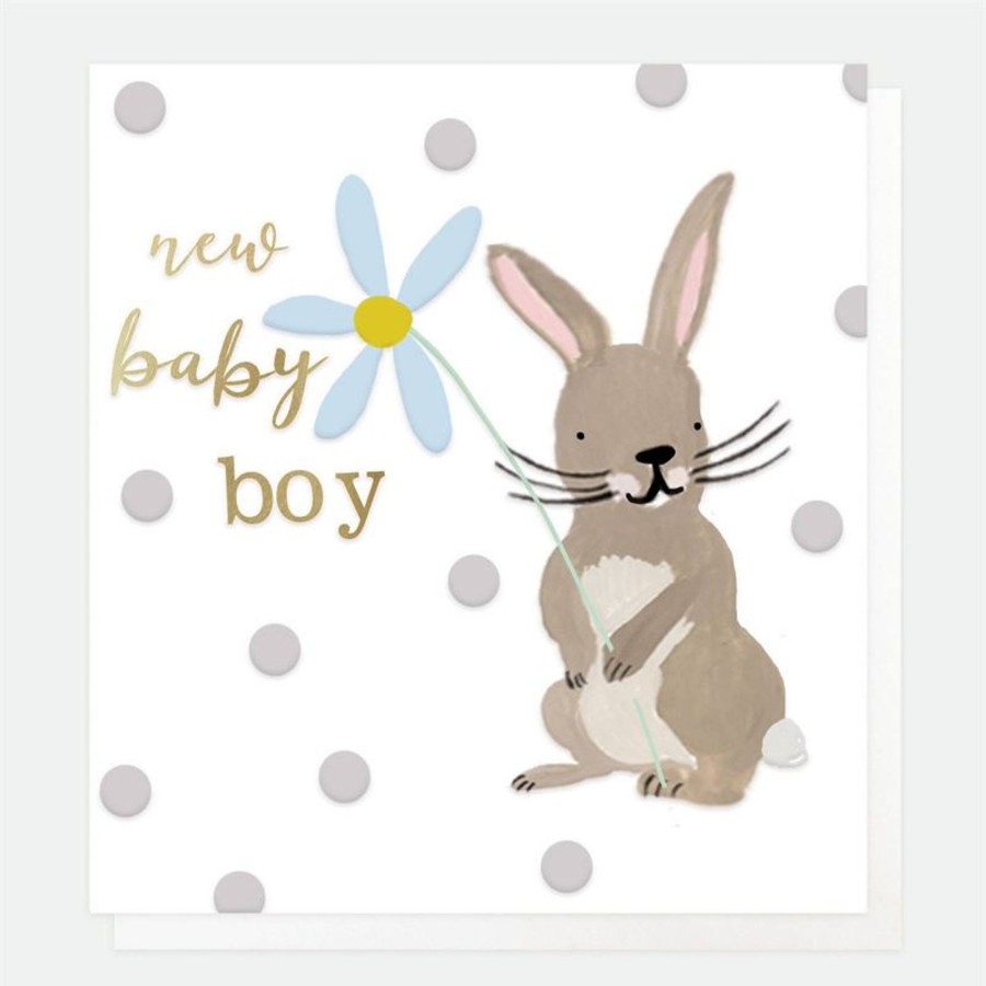 Books, Toys & Gifts Live Wires New Zealand LTD Cards | New Baby Boy - Bunny - Baby Card