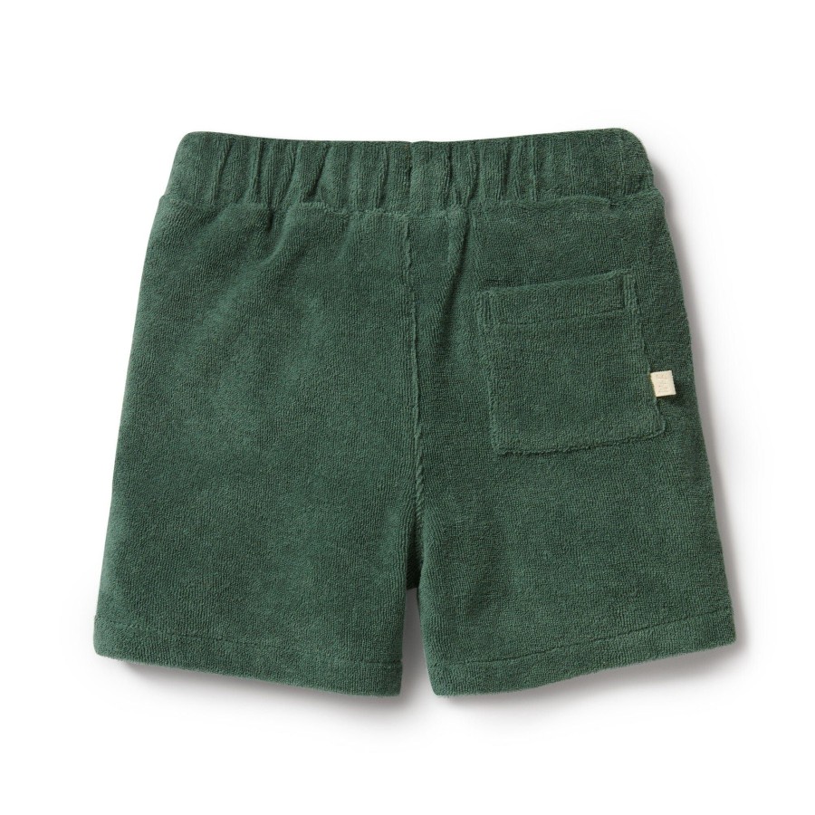 Babies Wilson & Frenchy Gender-Neutral Clothes | Wilson & Frenchy Organic Terry Short - Moss