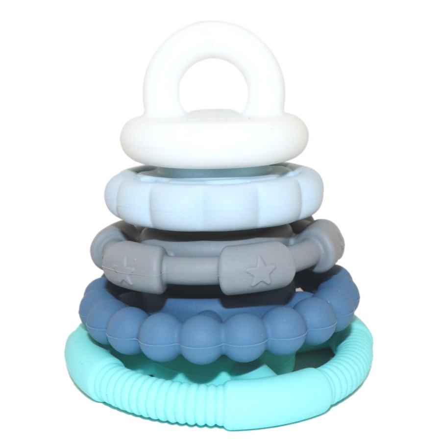 Babies JellyStone Teething Toys | Jellystone Rainbow Stacker Teether & Toy - Ocean