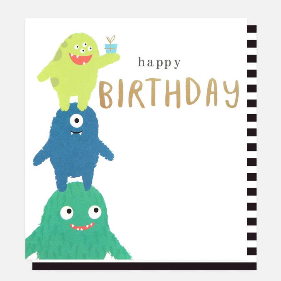 Books, Toys & Gifts Live Wires New Zealand LTD Cards | Caroline Gardner - Monster Stack Birthday Card