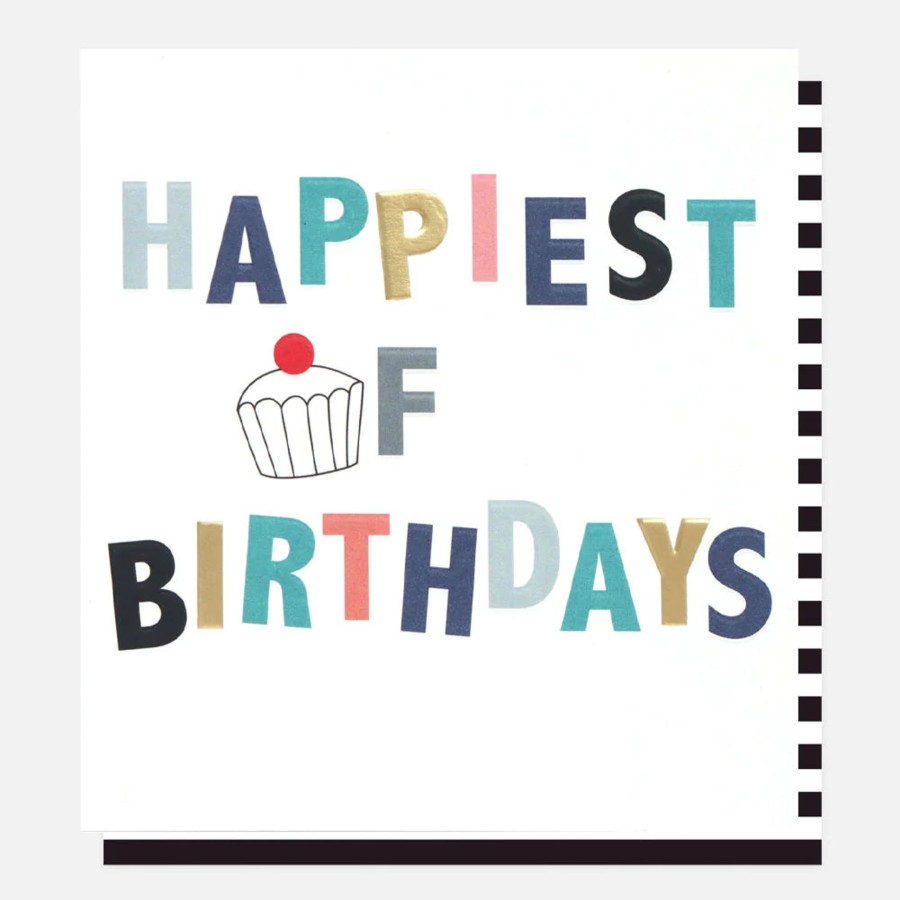 Books, Toys & Gifts Live Wires New Zealand LTD Cards | Caroline Gardner - Cupcake Happiest Birthday Card