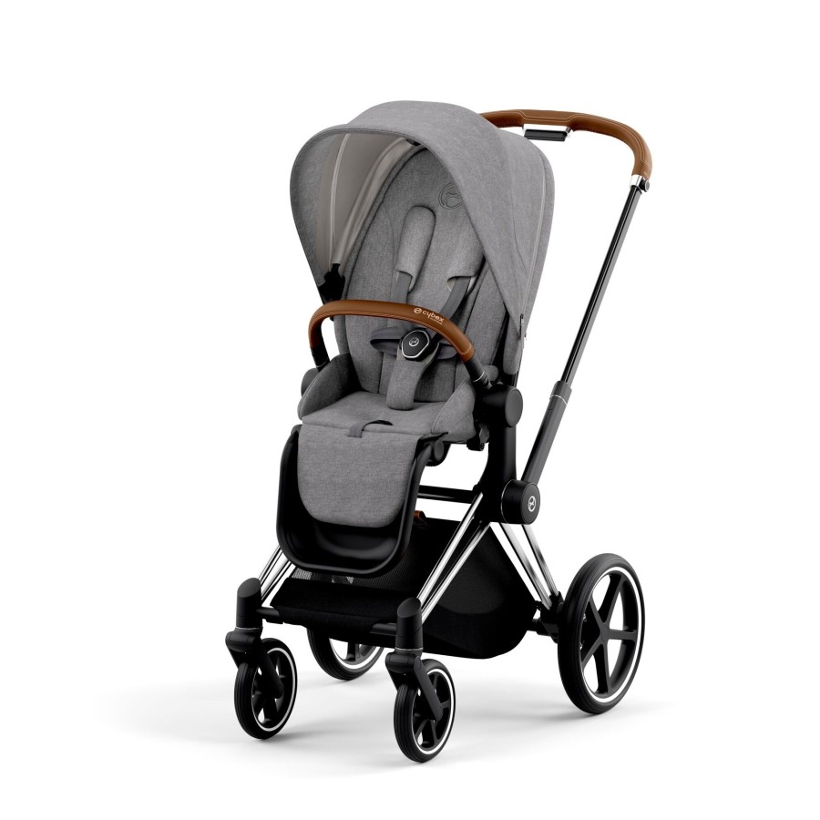 Going Places Cybex Seat Liners | Cybex Priam Pram 2022 Chrome + Manhattan Grey