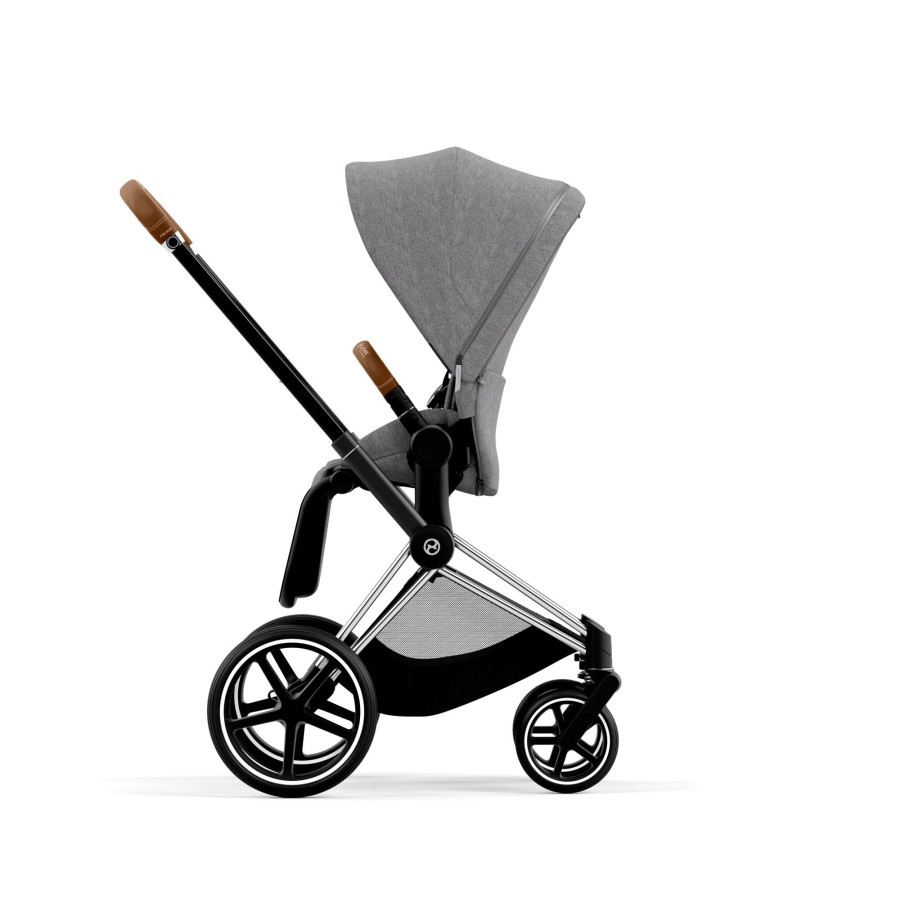 Going Places Cybex Seat Liners | Cybex Priam Pram 2022 Chrome + Manhattan Grey