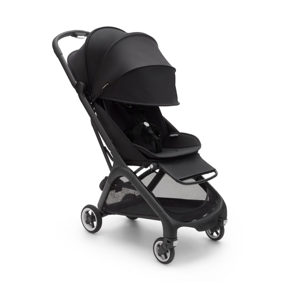 Going Places Bugaboo Travelling With Kids | Bugaboo Butterfly Complete Stroller - Black Base With Midnight Black Fabric