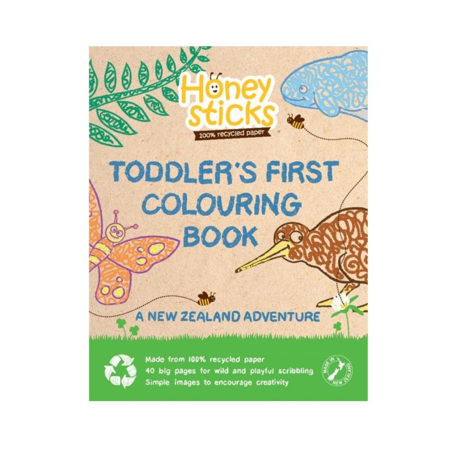 Books, Toys & Gifts Honeysticks Toys For Preschoolers | Honeysticks Toddler'S First Colouring Book - New Zealand Adventure