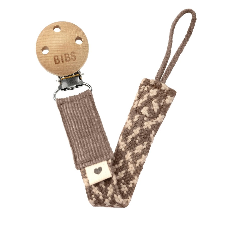 Books, Toys & Gifts BIBS Baby Shower Gifts | Bibs Pacifier Clip - Dark Oak/Vanilla