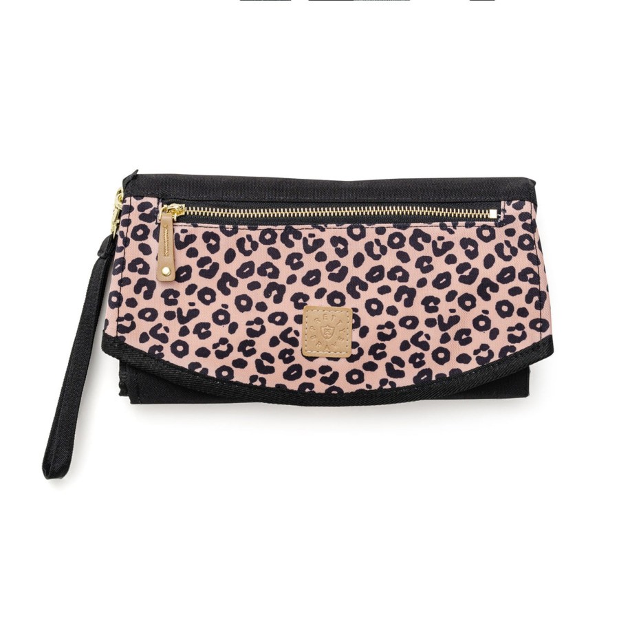 Going Places Pretty Brave Travelling With Kids | Pretty Brave 'The Roundabout' Change Mat / Clutch - Leopard