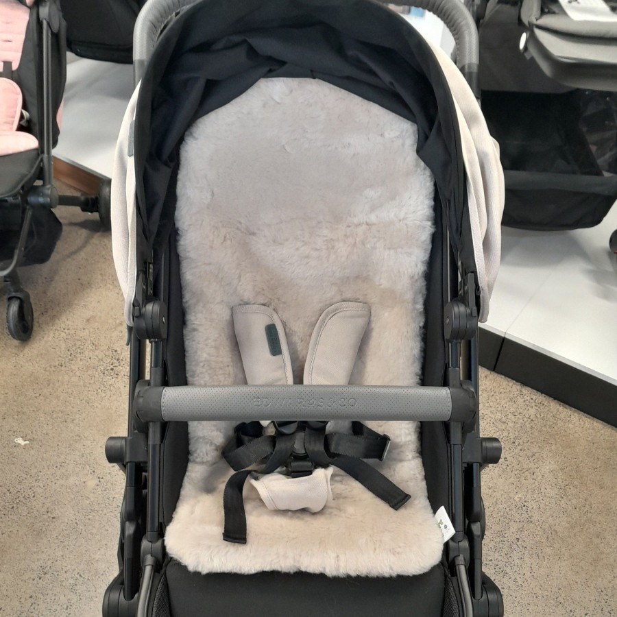 Going Places Auskin Travelling With Kids | Auskin Baby Sheepskin Stroller Liner - Oatmeal