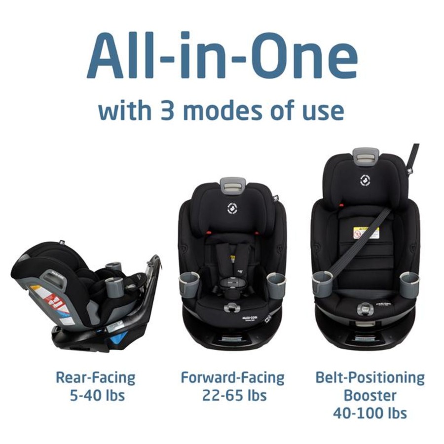 Going Places Maxi Cosi Rear Facing Car Seats | Maxi Cosi Emme 360 All-In-One Convertible Car Seat - Midnight Black