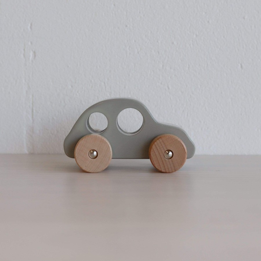 Books, Toys & Gifts Discoveroo Wooden Toys | Discoveroo Chunky Car - Grey