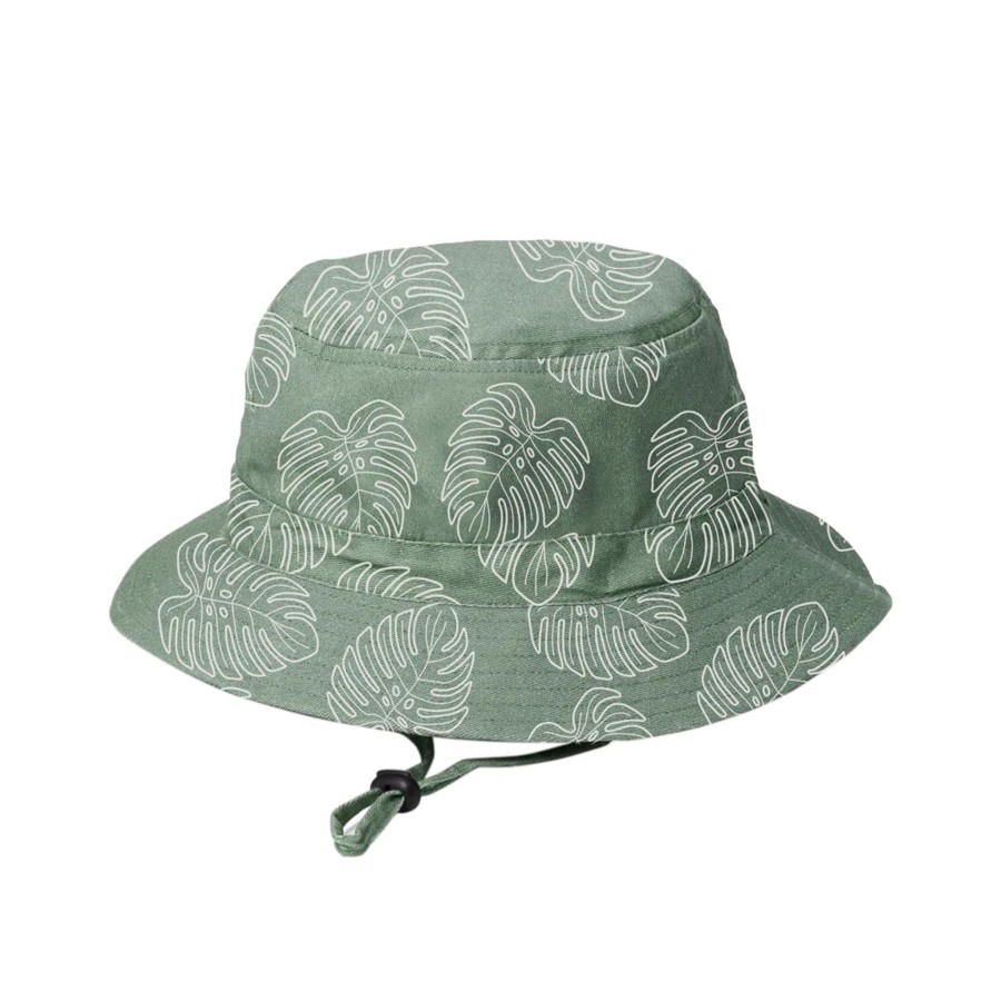 Books, Toys & Gifts Crywolf Something To Wear | Crywolf Reversible Bucket Hat - Jade Monstera