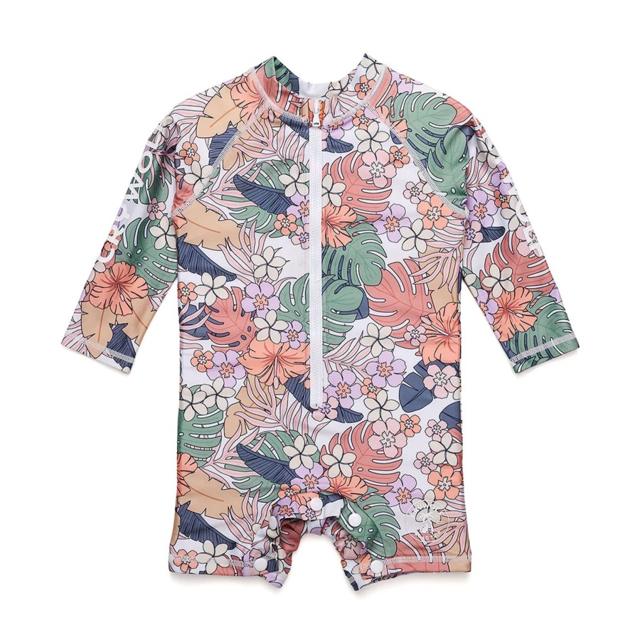 Books, Toys & Gifts Crywolf 1St Birthday Gifts | Crywolf Rash Suit - Tropical Floral