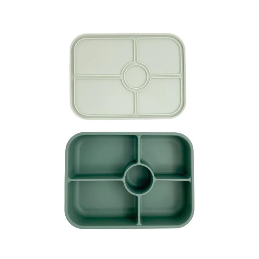 Babies Petite Eats Lunchboxes | Petite Eats Large Silicone Lunchbox- Dawson/Cloud