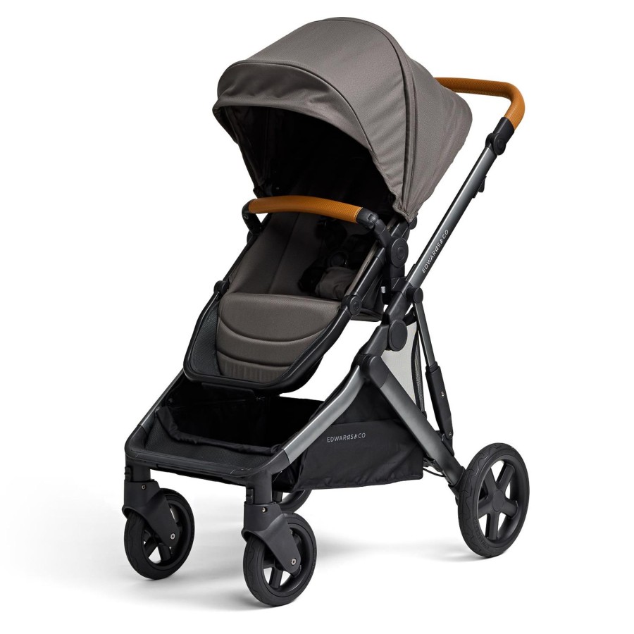 Going Places Edwards & Co Single Strollers | Edwards & Co Olive Single Stroller - Ochre Grey (Limited Edition)