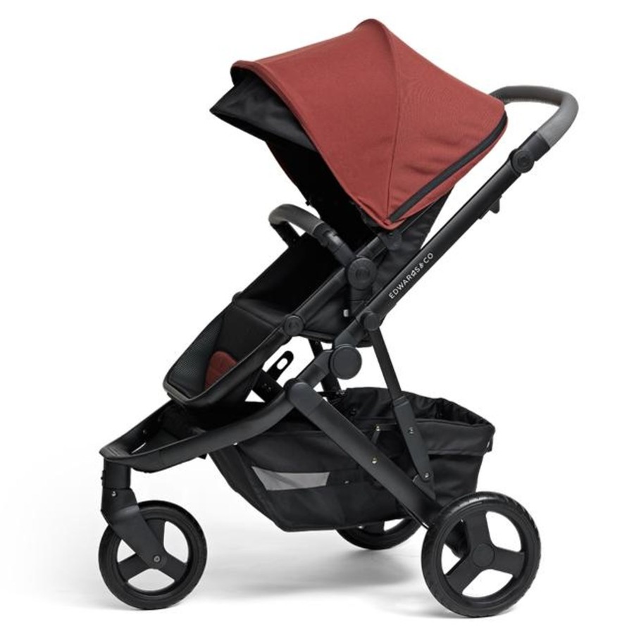 Going Places Edwards & Co Single Strollers | Edwards & Co Oscar M2 Stroller - Red Rust