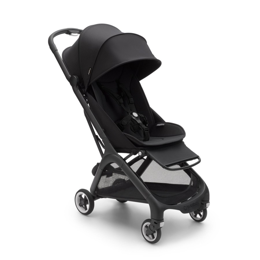 Going Places Bugaboo Seat Liners | Bugaboo Butterfly Complete Stroller - Black Base With Midnight Black Fabric