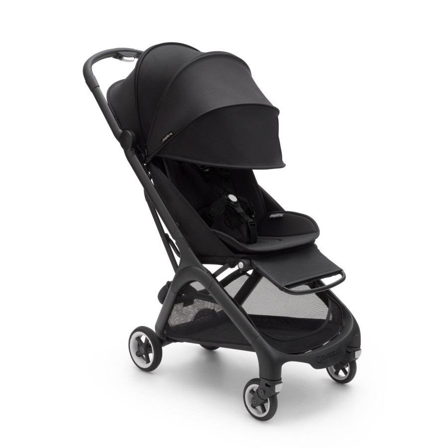 Going Places Bugaboo Seat Liners | Bugaboo Butterfly Complete Stroller - Black Base With Midnight Black Fabric