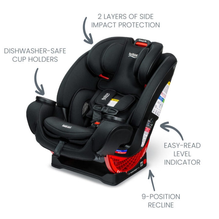 Going Places Britax Car Seats For Babies | Britax One4Life Clicktight Car Seat - Onyx Stone