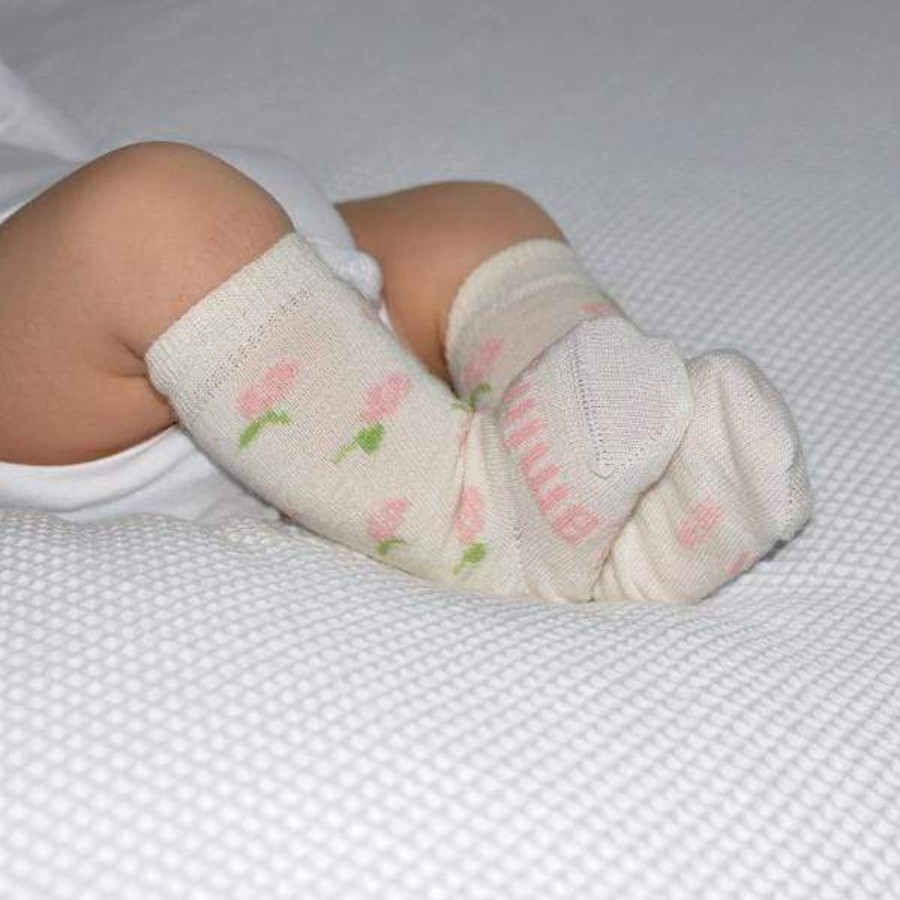 Babies Lamington Socks | Lamington Knee-High Merino Socks - Rosie