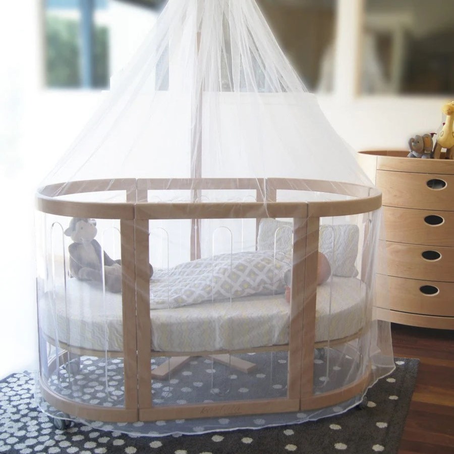 Babys Room Babyhood Room Decor | Babyhood Kaylula Cot Insect Net & Stand - Beech