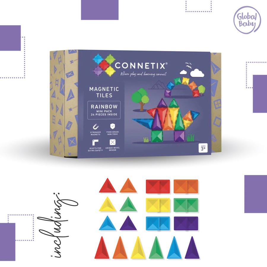 Books, Toys & Gifts Connetix Something You Want | Connetix Tiles - 24 Piece Mini Pack