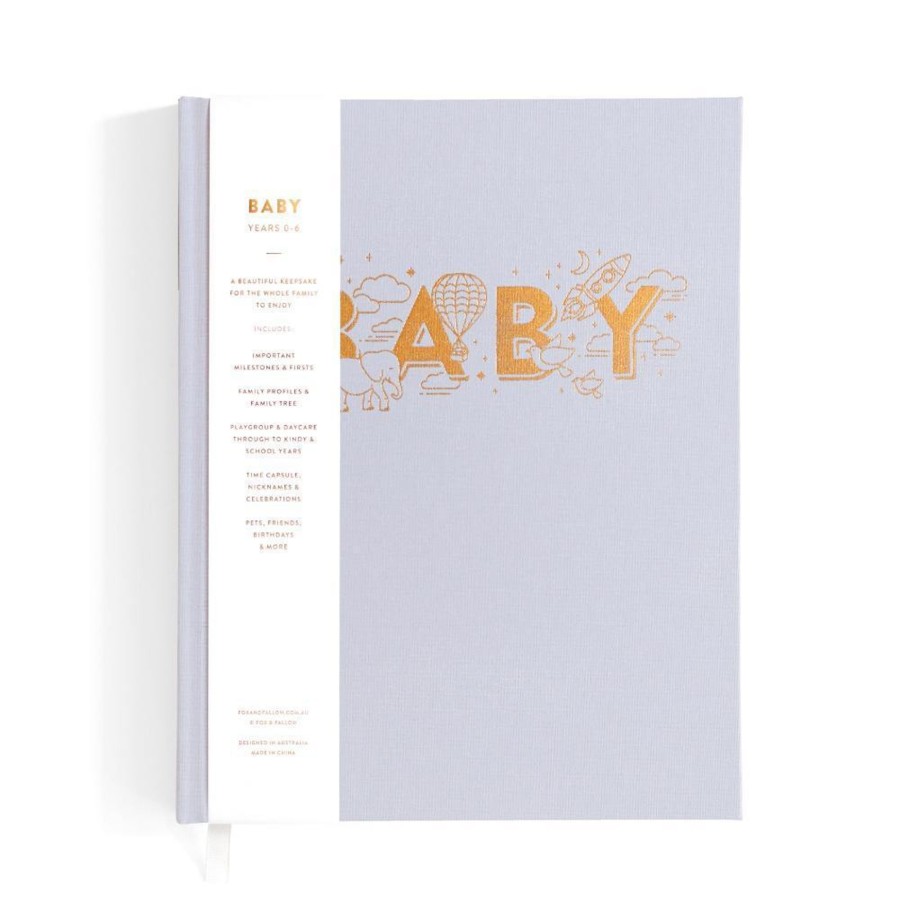 Books, Toys & Gifts Fox & Fallow Baby Journals | Fox & Fallow Baby Journal - Grey