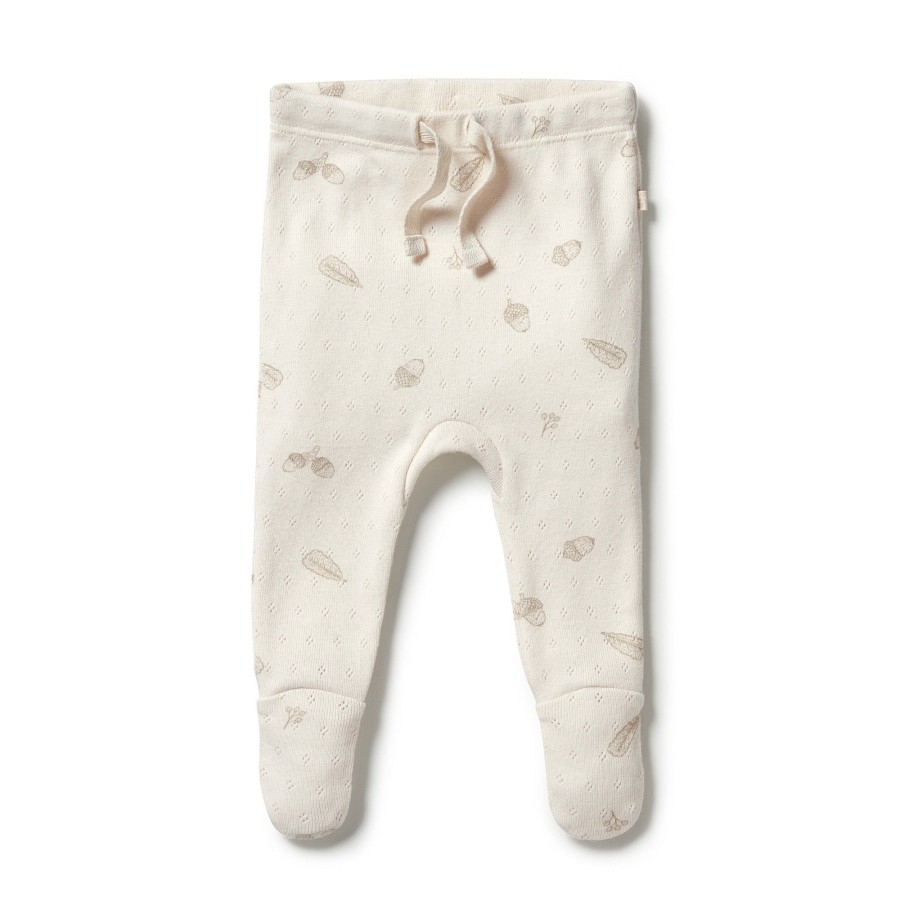 Books, Toys & Gifts Wilson & Frenchy Gifts For Newborn Babies | Wilson + Frenchy Organic Pointelle Legging With Feet - Little Acorn