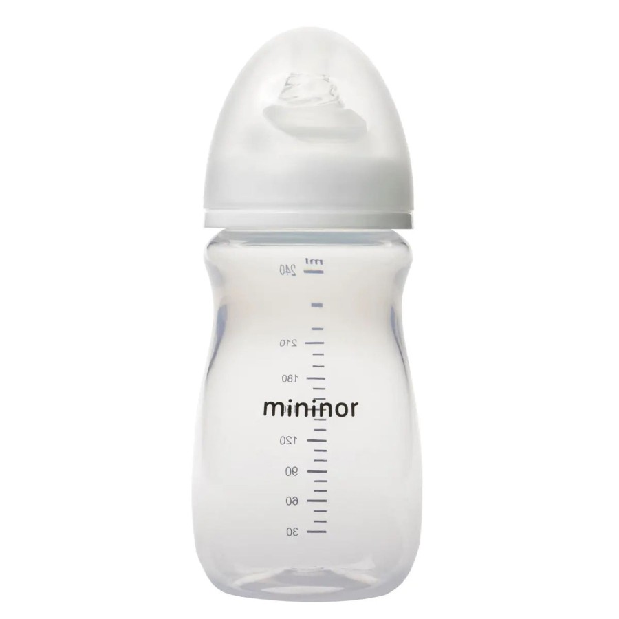 Babies Mininor Bottles & Cups | Mininor Baby Bottle Pp 240 Ml 0Mth+