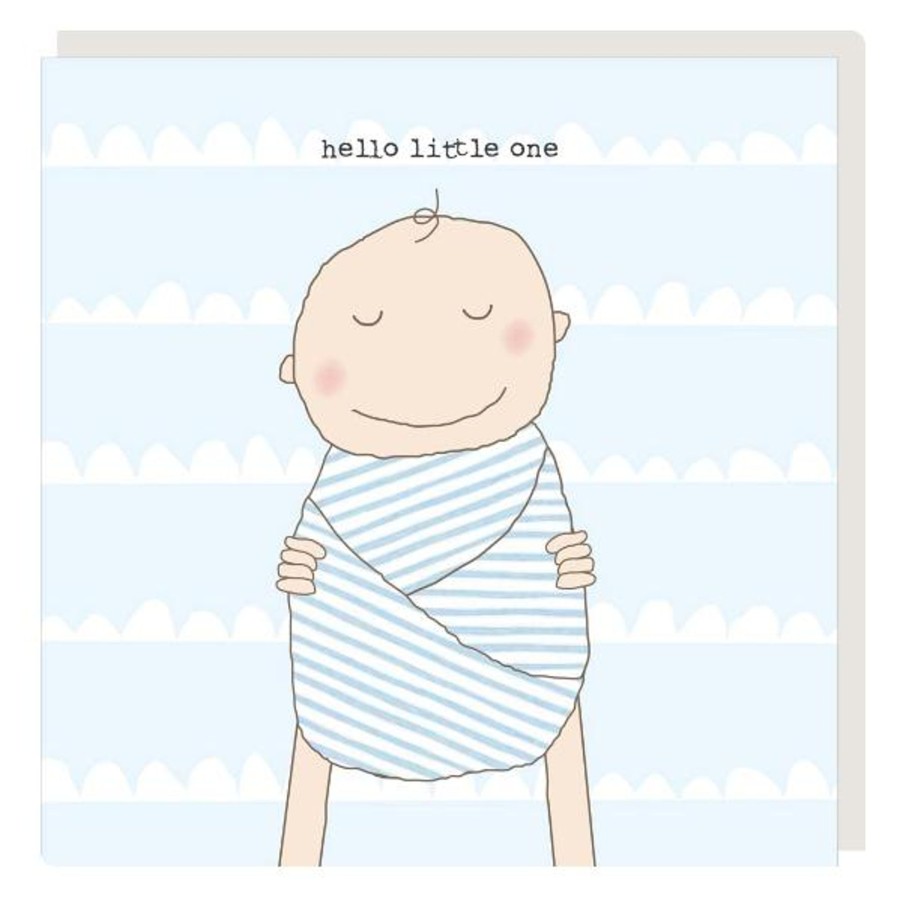 Books, Toys & Gifts Live Wires New Zealand LTD Cards | Rosie Made A Thing - Hello Baby Boy - Baby Card