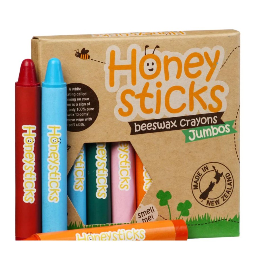 Books, Toys & Gifts Honeysticks Toys For Preschoolers | Honeysticks Beeswax Crayons Jumbo'S 8 Pack