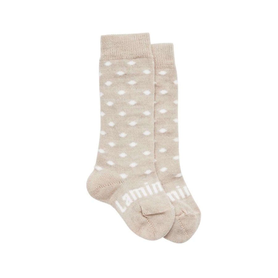 Babies Lamington Boys Clothes | Lamington Knee-High Merino Socks - Truffle