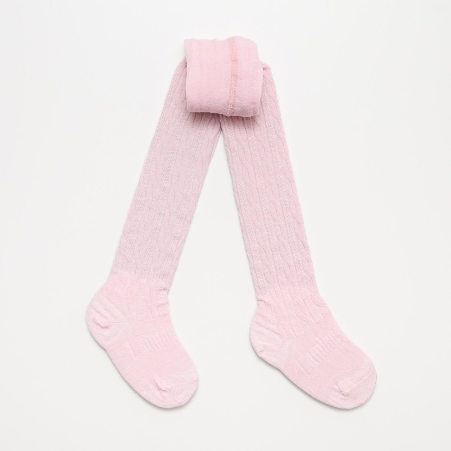 Books, Toys & Gifts Lamington New Zealand Gifts | Lamington Merino Wool Cable Tights- Cherry Blossom