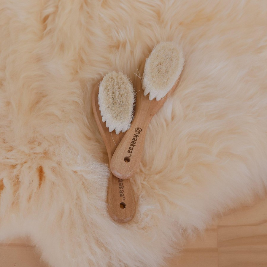 Books, Toys & Gifts Haakaa Gifts For Newborn Babies | Haakaa Goats Wool Baby Hair Brush