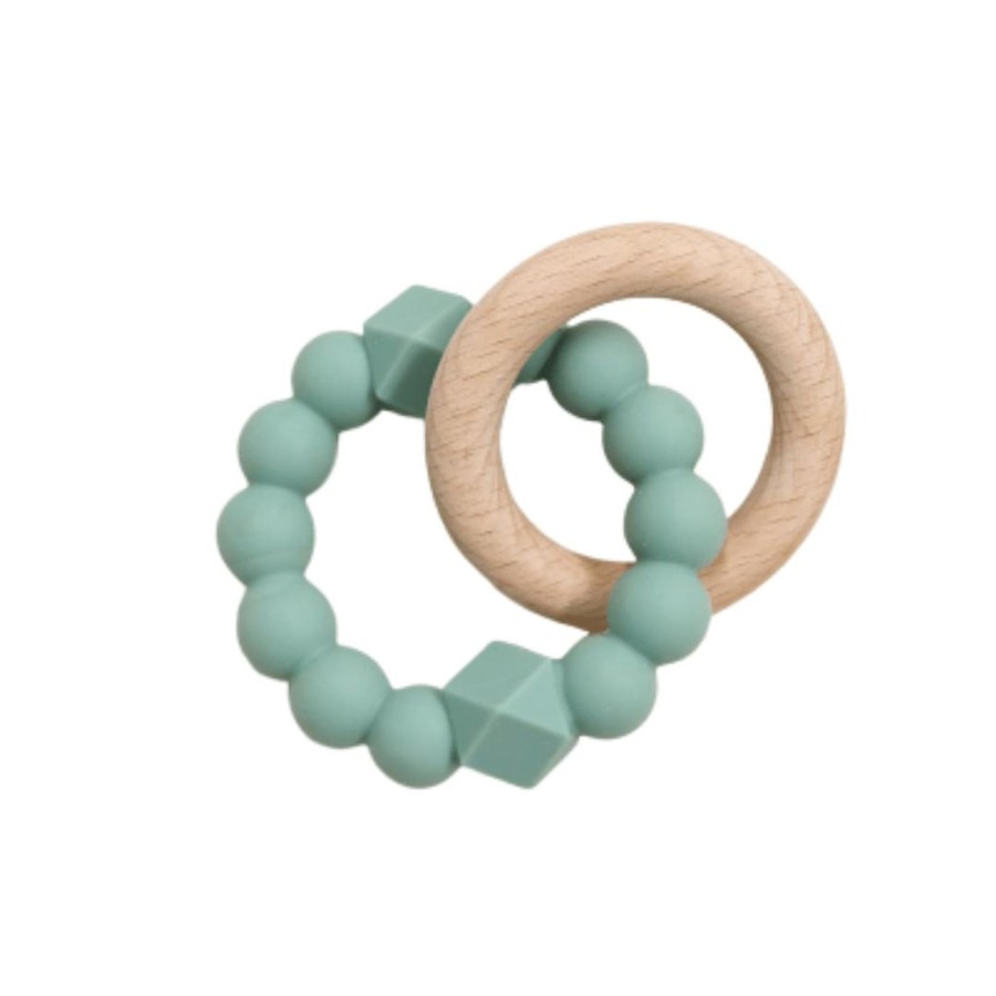 Books, Toys & Gifts JellyStone Teether Toys | Jellystone Moon Teether - Sage