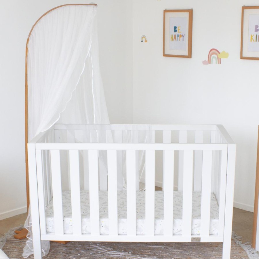 Babys Room Babyhood Furniture | Babyhood Kaylula Cot Insect Net & Stand - Beech