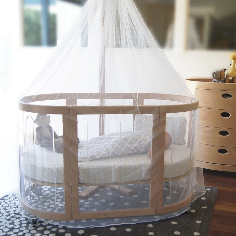 Babys Room Babyhood Furniture | Babyhood Kaylula Cot Insect Net & Stand - Beech