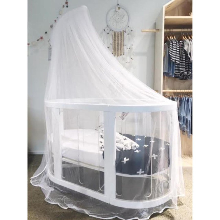 Babys Room Babyhood Room Decor | Babyhood Kaylula Cot Insect Net & Stand - White