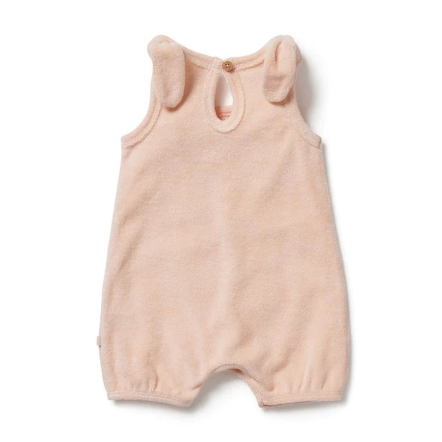 Books, Toys & Gifts Wilson & Frenchy Something To Wear | Wilson & Frenchy Organic Terry Tie Playsuit - Sunshine