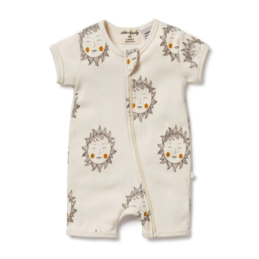 Books, Toys & Gifts Wilson & Frenchy Something To Wear | Wilson & Frenchy Organic Boyleg Zipsuit - Shine On Me