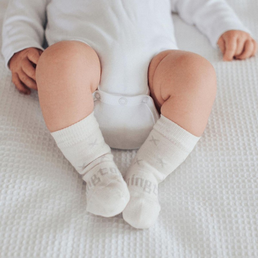 Babies Lamington Baby Clothes | Lamington Crew Merino Socks - Fox