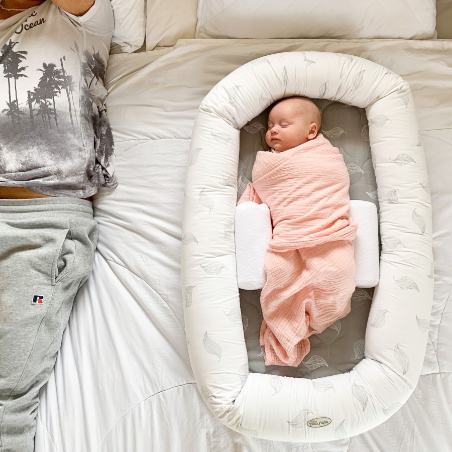 Going Places Babyhood Babyhood | Babyhood Organic Breathe Eze Cosy Crib - Grey Leaf