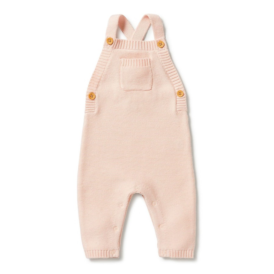 Babies Wilson & Frenchy Baby Clothes | Wilson & Frenchy Knitted Overall - Blush