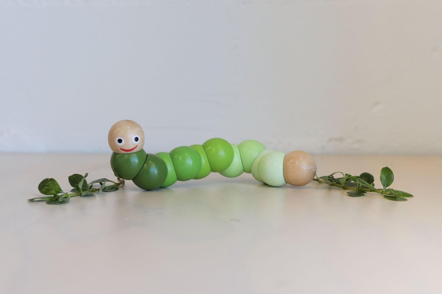 Books, Toys & Gifts Discoveroo Wooden Toys | Discoveroo Bendy Caterpillar