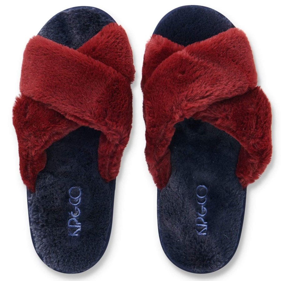 Books, Toys & Gifts Kip&Co Gifts For Mums | Kip&Co Adult Slippers - Midnight Merlot