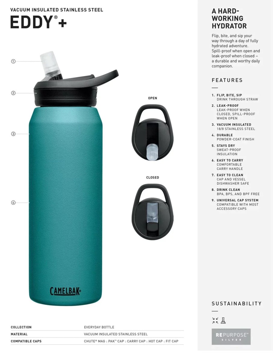 Books, Toys & Gifts Camelbak Something You Need | Camelbak Eddy®+ Insulated Stainless Steel Water Bottle 750Ml - Wild Strawberry