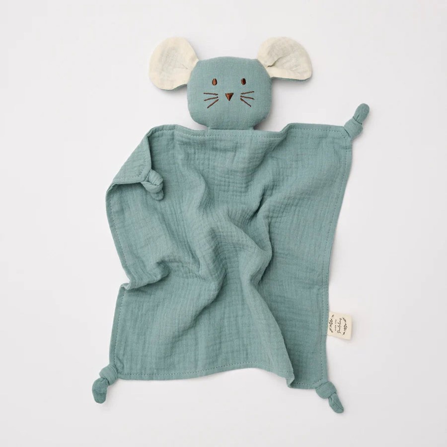 Books, Toys & Gifts Over the Dandelions Baby'S First Christmas | Over The Dandelions Mouse Lovey - Sage + Milk Ears