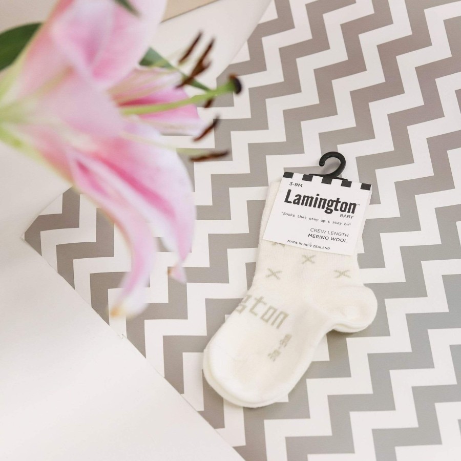 Babies Lamington Socks | Lamington Crew Merino Socks - Fox