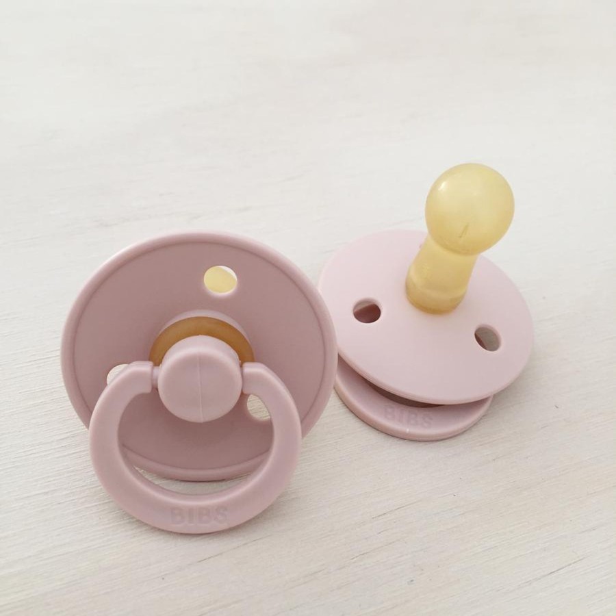 Babies BIBS Pacifiers/ Dummies | Bibs Coloured Dummies - Blush- 2 Pack