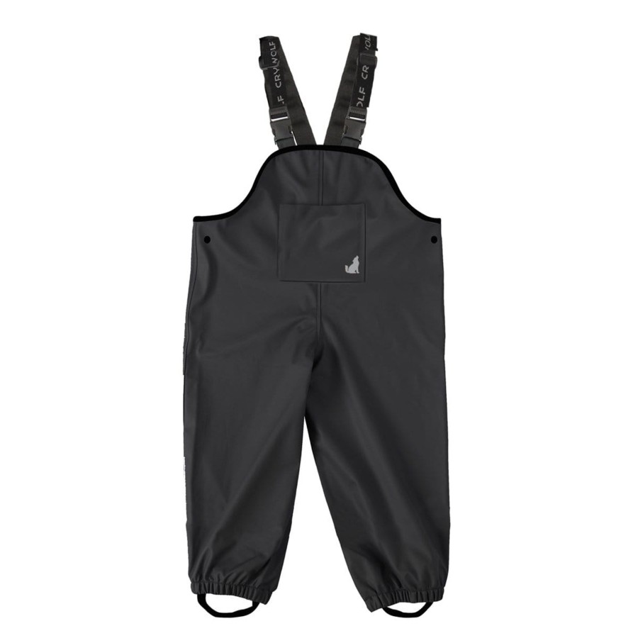 Babies Crywolf Girls Clothes | Crywolf Rain Overalls - Black