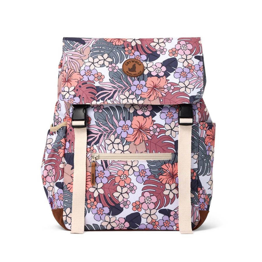 Babies Crywolf Wet Weather Gear | Crywolf Large Children'S Knapsack - Tropical Floral